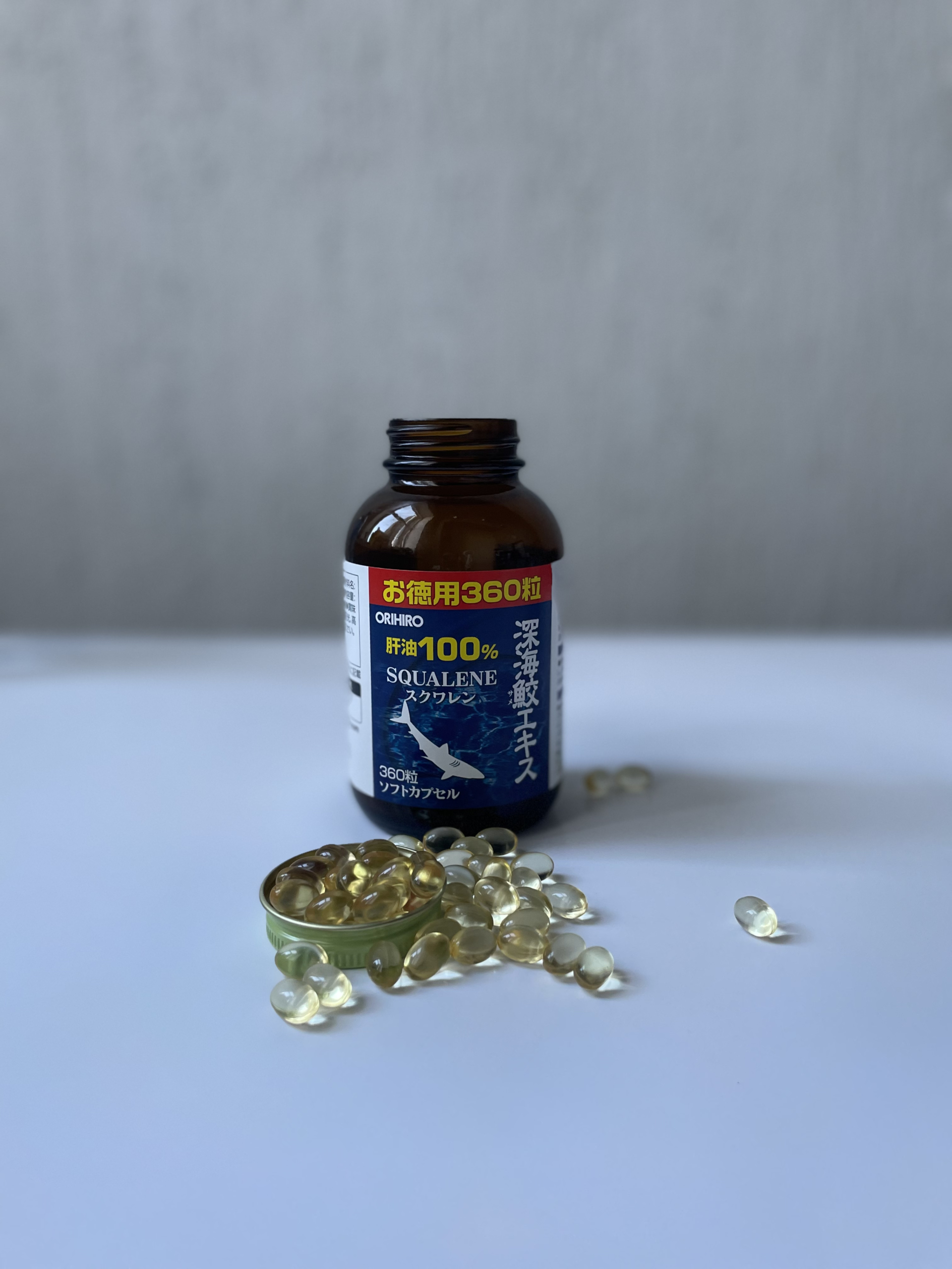 Акулий сквален (Shark squalene), 360 капсул «ОРИХИРО»