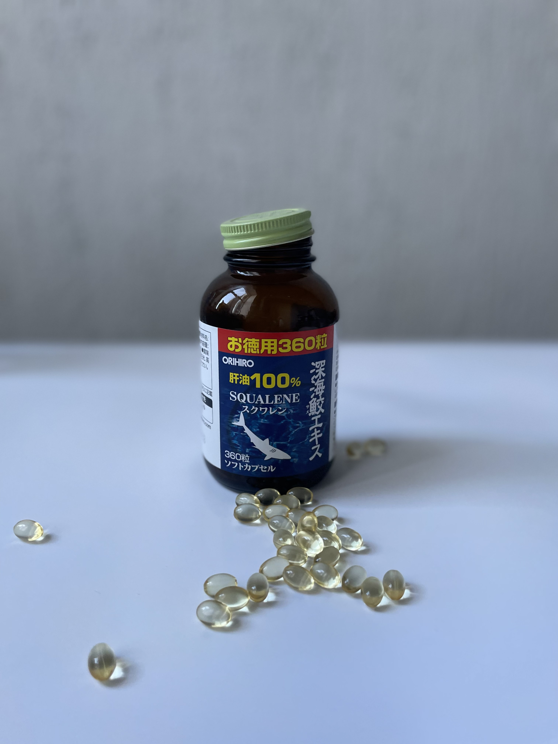 Акулий сквален (Shark squalene), 360 капсул «ОРИХИРО»