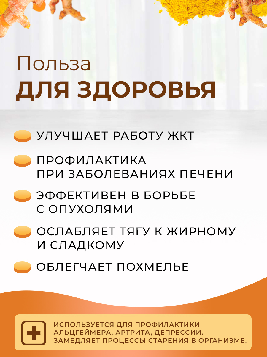 Инфографика Экстракт куркумы