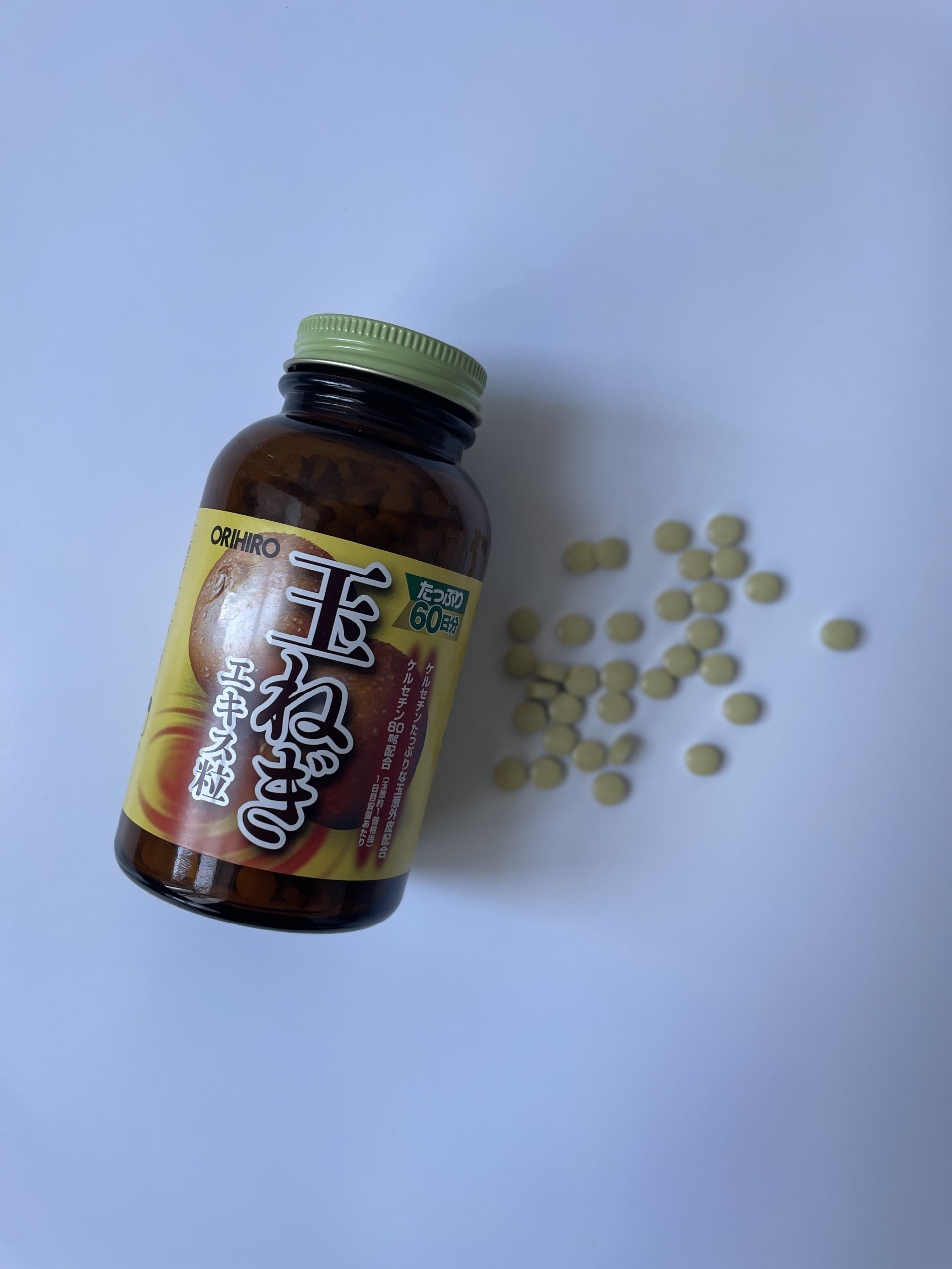 Экстракт лука ORIHIRO, банка и таблетки Экстракт лука ORIHIRO, банка и таблетки